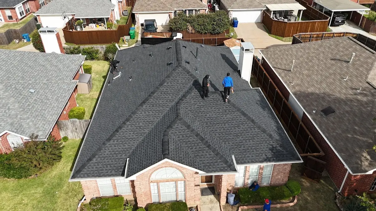Slate & Tile Roof Repair work in progress on a Murraysville property